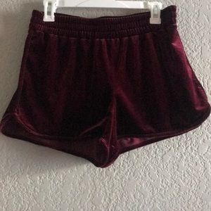 Velvet shorts